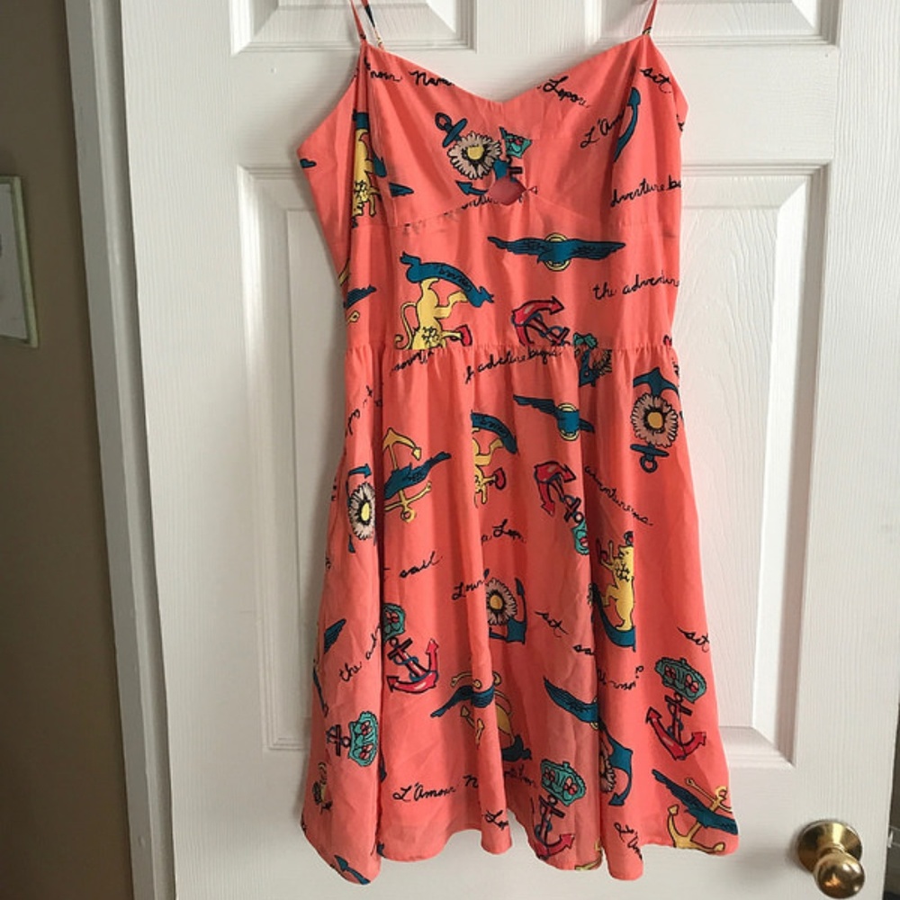 L'Amour by Nanette Lepore Pink Keyhole Dress